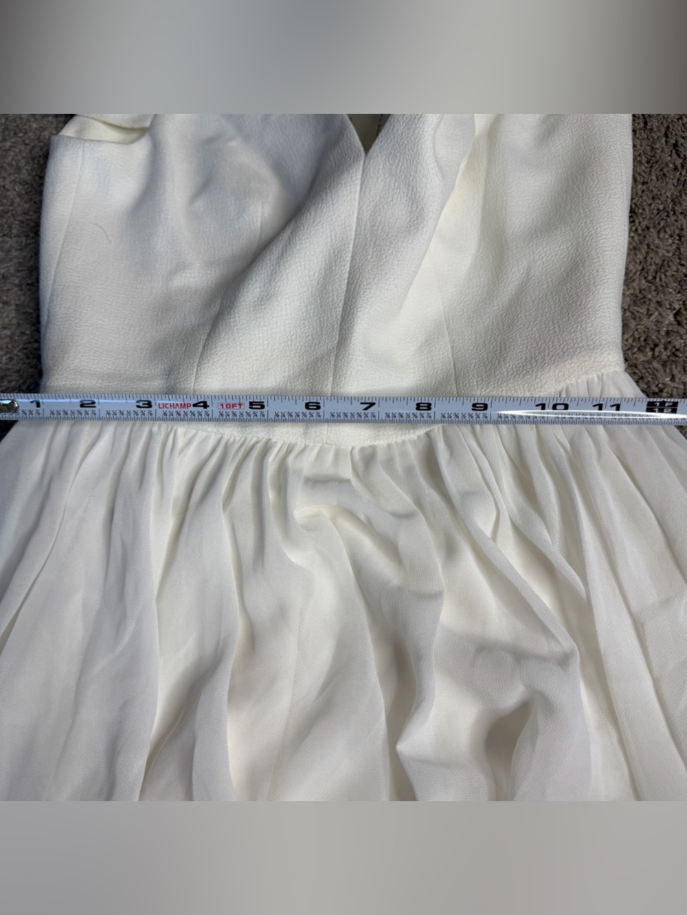 Dress The Population Corey Dress XS White bride bridal shower wedding feminine - Picture 11 of 14